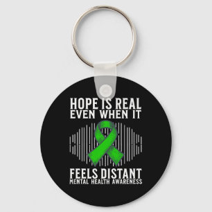 Hope Mental Health Awareness Men Women Mental Heal Keychain