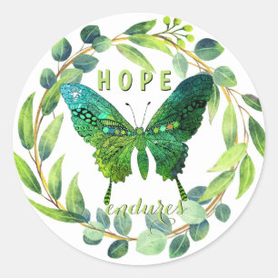 Hope met fin aux stickers papillon floraux
