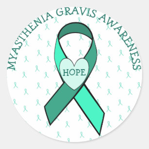 HOPE MYASTHENIA GRAVIS AWARENESS RIBBON STICKER