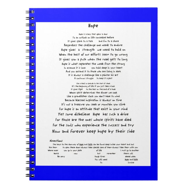 Hope Notebook (Front)