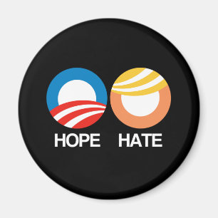 HOPE (Obama) vs. HATE (Trump) Magnet