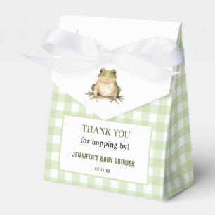 Hope On Over Frog Theme Baby Shower Favor Box