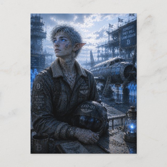 Hope / Pilot / Abandoned Airport Postcard (Front)