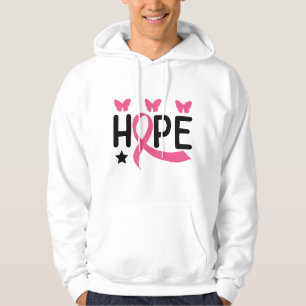 Hope Pink Ribbon Fighter Survivor Breast Cancer  H Hoodie