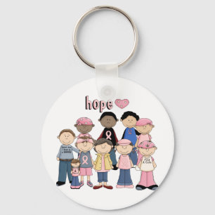 Hope Pink Ribbon Keychain