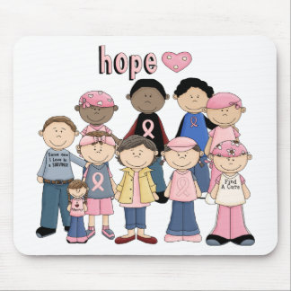Hope Pink Ribbon Mouse Pad
