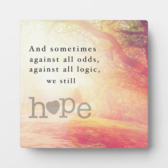 Hope Plaque (Front)