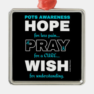 Hope Pray Wish...POTS Metal Ornament