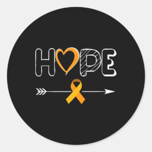HOPE Products Leukaemia Products Ribbon Leukaemia  Classic Round Sticker