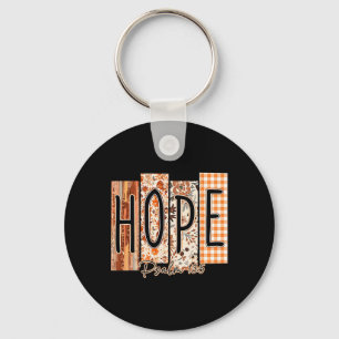 Hope Psalm 135 Bible Verse Fall Thanksgiving Flora Keychain