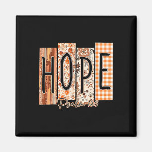 Hope Psalm 135 Bible Verse Fall Thanksgiving Flora Magnet