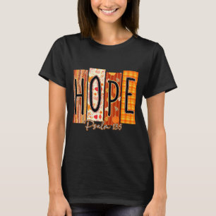 Hope Psalm 13_5 Bible Verse Fall Christian Pumpkin T-Shirt
