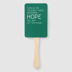 Hope Quotes Hand Fan