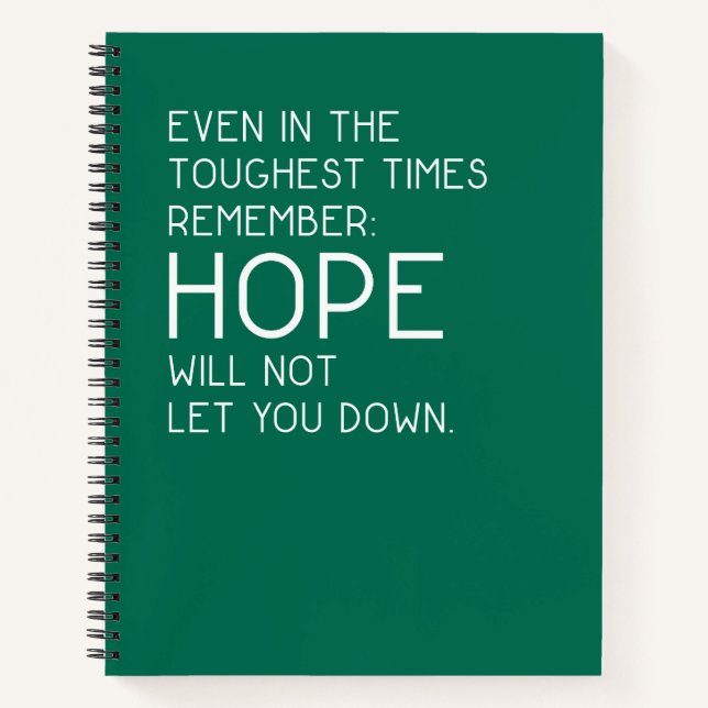 Hope Quotes Notebook (Front)