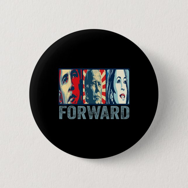 Hope Renewal Forward Kamala  2 Inch Round Button (Front)