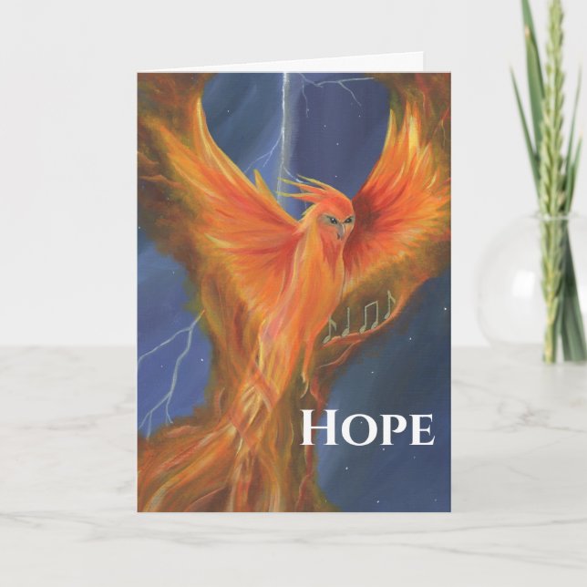 Hope Rising Phoenix Card (Front)