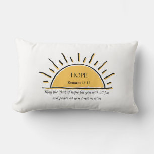 Hope Romans 15:13 Scripture Throw Pillow