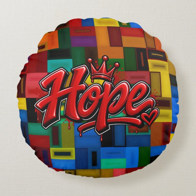 Hope Round Pillow (Front)