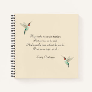 Hope Ruby-throated Hummingbirds Notebook