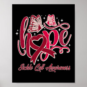 Hope Sickle Cell Awareness Motivational Quote Poster