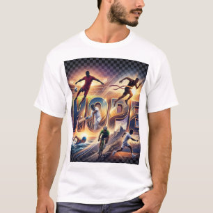 HOPE Sports Inspiration Football Cricket Tenni T-Shirt