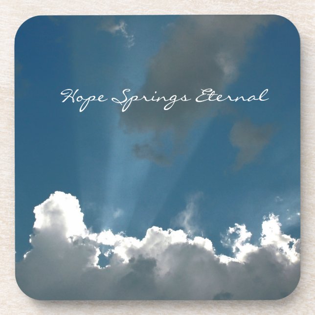 Hope Springs Eternal Card Coaster (Front)