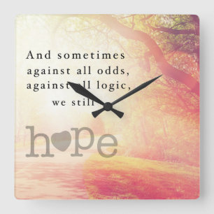 Hope Square Wall Clock