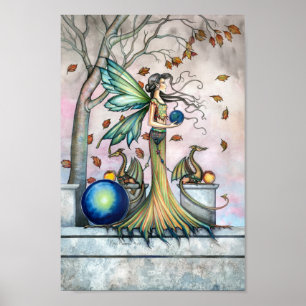 Hope Stones Fairy Dragon Imaginaire Poster d'art I