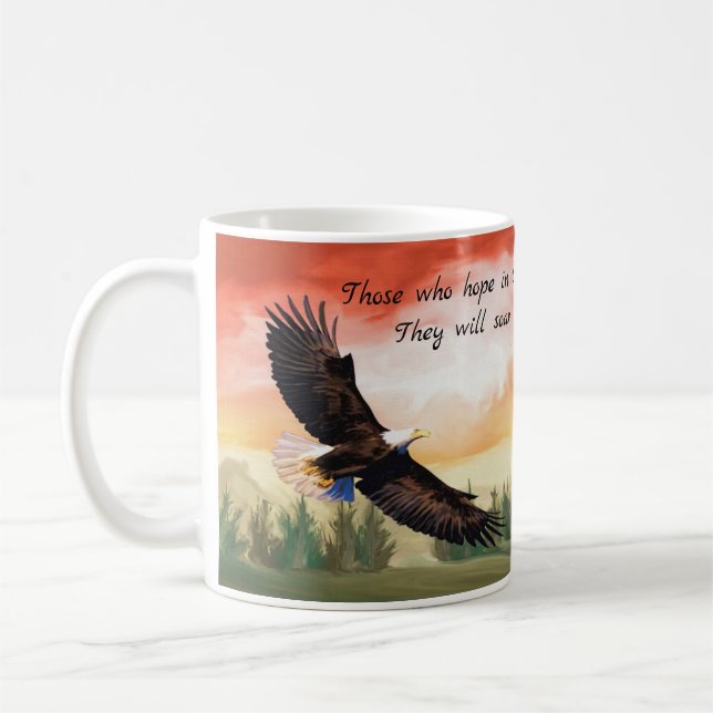 Hope & Strength Isaiah Bible Verse Coffee Mug (Left)