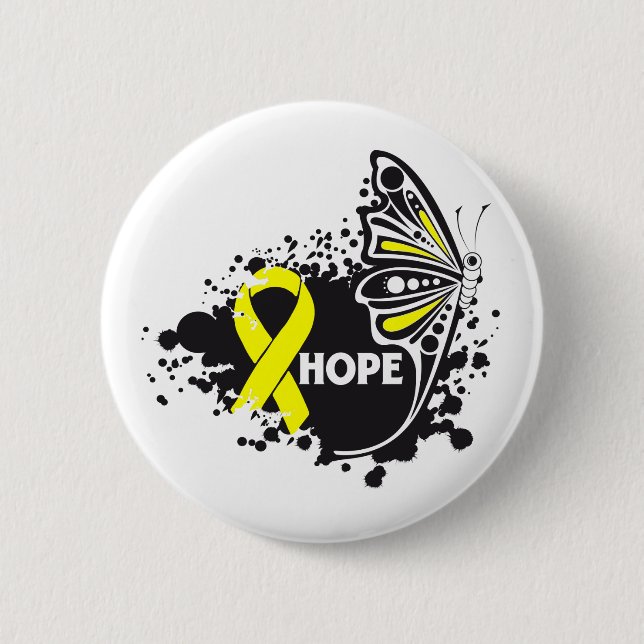 Hope Suicide Prevention Butterfly 2 Inch Round Button (Front)