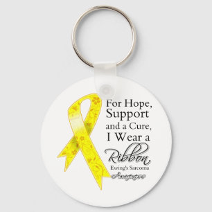 Hope Support Cure I Wear a Ribbon - Ewing Sarcoma Keychain
