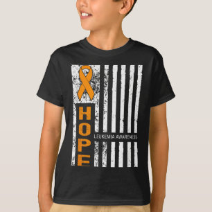 Hope Support Team Leukaemia Awareness Aamerica Usa T-Shirt