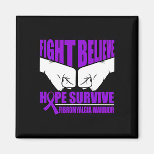 Hope Survive Fibromyalgia Warrior Magnet