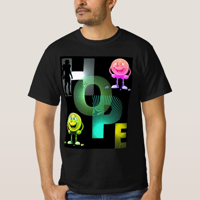 Hope text print T-Shirt (Front)