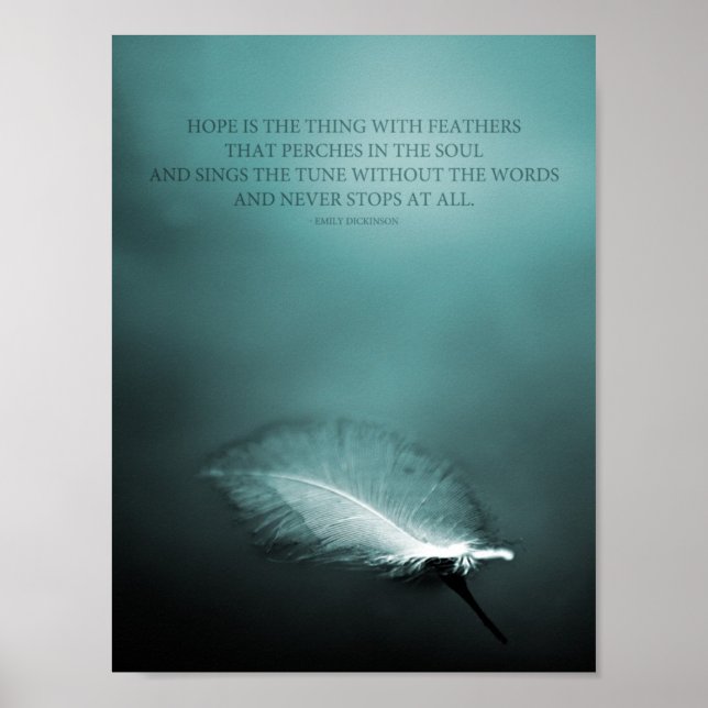 Hope - thing with feathers poster (Front)