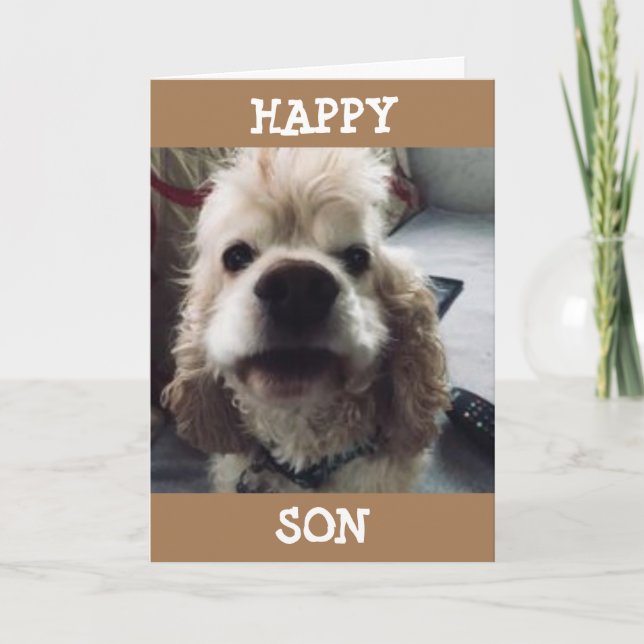 HOPE THIS IS THE BEST BIRTHDAY EVER SON CARD (Front)