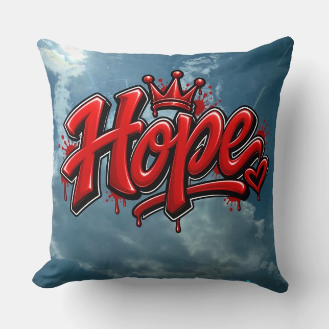 Hope Throw Pillow (Front)
