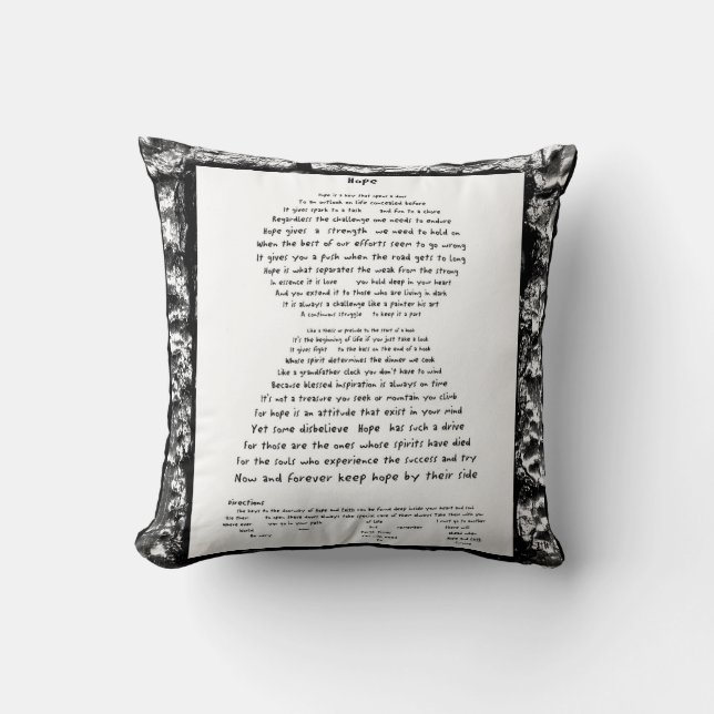Hope Throw Pillow (Front)