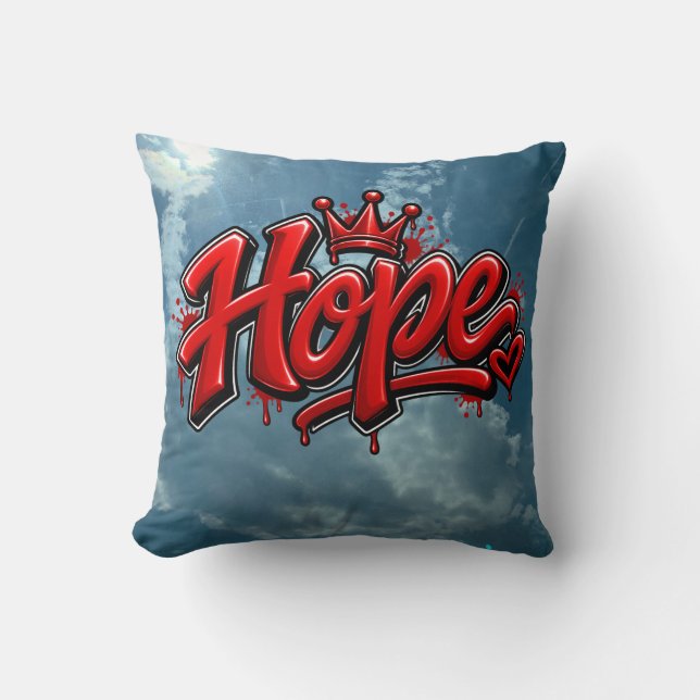 Hope Throw Pillow (Front)