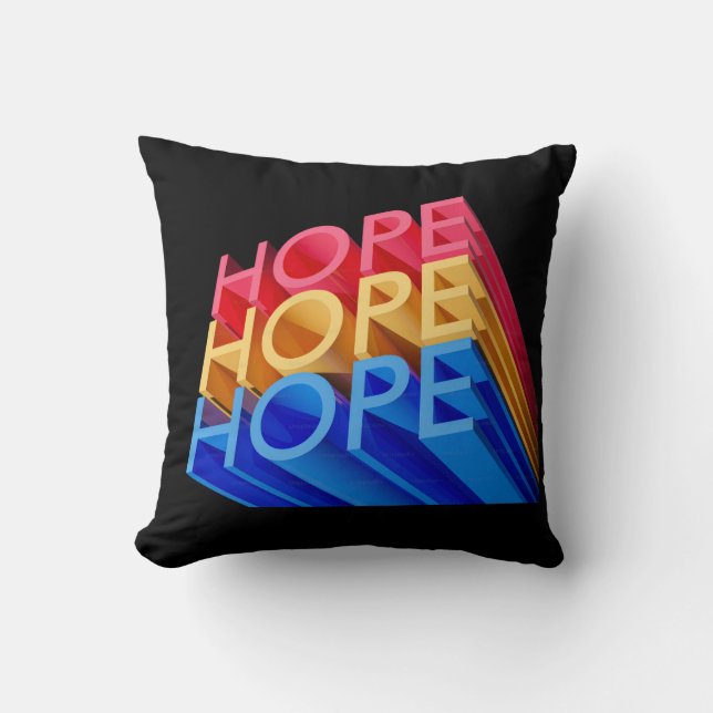 Hope Throw Pillow (Front)