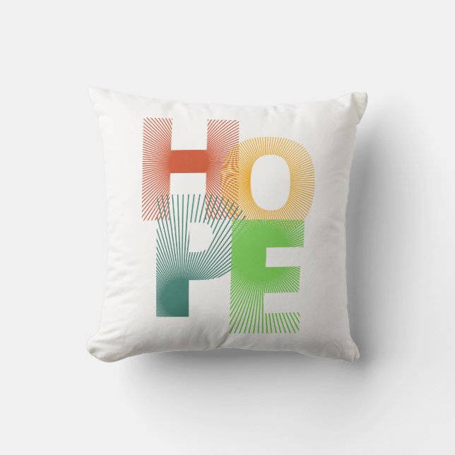 Hope Throw Pillow (Front)