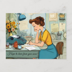 Hope to hear from you soon! Postcard