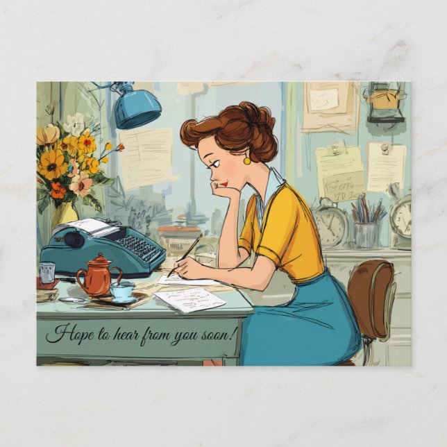 Hope to hear from you soon! Postcard  (Front)