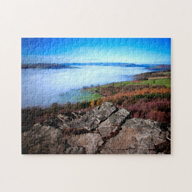 Hope Valley Autumn Mist Jigsaw Puzzle (Horizontal)