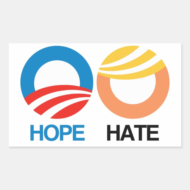 Hope vs. Hate Sticker (Front)