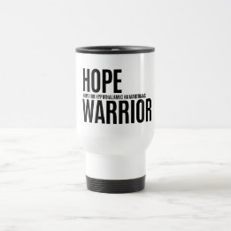 Hope Warrior - Travel Mug (Blanc)