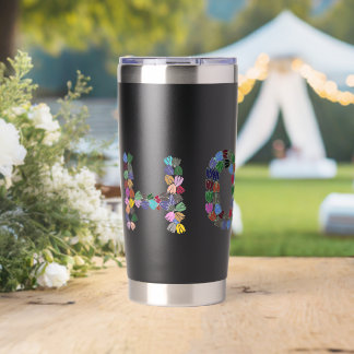 Hope Water Bottle in Black Insulated Tumbler