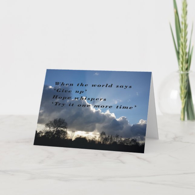 Hope Whispers Encouragement Card (Front)