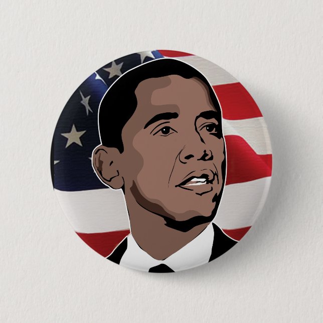 hope won 2 inch round button (Front)