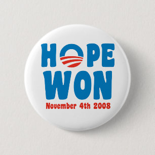 Hope Won Button